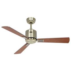 CasaFan ECO NEO III 103 MA-NB/KI WiFi Flügel Nussbaum/Kirsche stropní ventilátor 16 W (Ø x v) 103 cm x 360 mm starožitná mosaz s dálkovým ovládáním, s