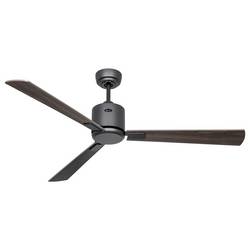 CasaFan ECO NEO III 132 BG-NB/KI WiFi Flügel Nussbaum/Kirsche stropní ventilátor 27 W (Ø x v) 132 cm x 360 mm čedičově šedá s dálkovým ovládáním, s časovačem,