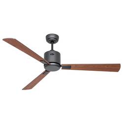 CasaFan ECO NEO III 132 BG-NB/KI WiFi Flügel Nussbaum/Kirsche stropní ventilátor 27 W (Ø x v) 132 cm x 360 mm čedičově šedá s dálkovým ovládáním, s časovačem,