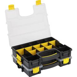TOOLCRAFT box na součástky (d x š x v) 370 x 286 x 140 mm přihrádek: 15 variabilní rozčlenění Obsah 2 ks