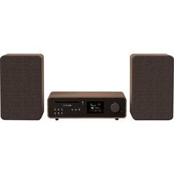 Pure Classic Stereo Coffee Black/Walnut EU/UK Stereosouprava v retro stylu , černá, vlašský ořech