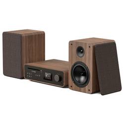 Pure Classic Stereo Coffee Black/Walnut EU/UK Stereosouprava v retro stylu , černá, vlašský ořech