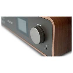 Pure Classic Stereo Coffee Black/Walnut EU/UK Stereosouprava v retro stylu , černá, vlašský ořech