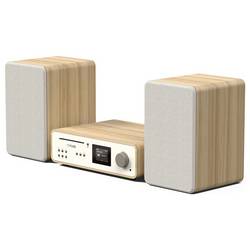 Pure Classic Stereo Cotton White/Oak EU/UK Stereosouprava v retro stylu , dub, bílá