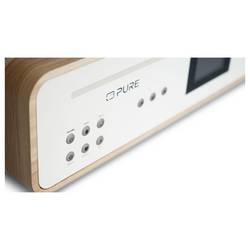 Pure Classic Stereo Cotton White/Oak EU/UK Stereosouprava v retro stylu , dub, bílá