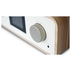 Pure Classic Stereo Cotton White/Oak EU/UK Stereosouprava v retro stylu , dub, bílá