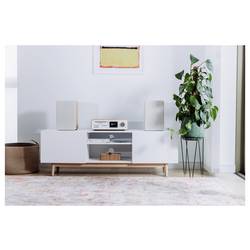 Pure Classic Stereo Cotton White/Oak EU/UK Stereosouprava v retro stylu , dub, bílá