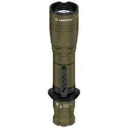 ArmyTek Dobermann Pro Magnet USB Olive Warm LED kapesní svítilna, poutko na ruku, s brašnou, napájeno akumulátorem, 1400 lm, 164 g