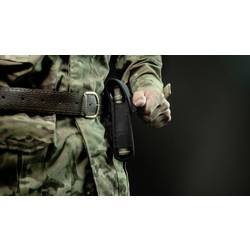 ArmyTek Dobermann Pro Magnet USB Olive Warm LED kapesní svítilna, poutko na ruku, s brašnou, napájeno akumulátorem, 1400 lm, 164 g