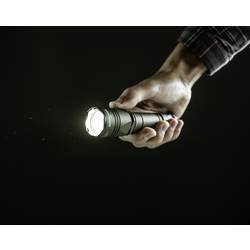 ArmyTek Dobermann Pro Magnet USB Olive Warm LED kapesní svítilna, poutko na ruku, s brašnou, napájeno akumulátorem, 1400 lm, 164 g