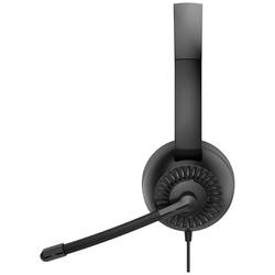 SpeedLink METIS Headset otevřená (On Ear) kabelová stereo černá headset, regulace hlasitosti, Vypnutí zvuku mikrofonu