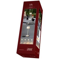 Konstsmide 7834-330 Lille Akumulátorová stolní LED lampa 3.5 W teplá bílá písková