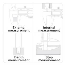 Accud digitální posuvné měřítko 150 mm