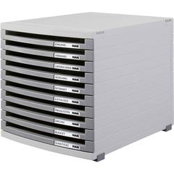 HAN Schubfächer DIN A4 DIN B4 DIN C4 1510-0-19 box se zásuvkami světle šedá DIN A4, DIN B4 , DIN C4 Počet zásuvek: 10
