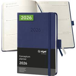 Sigel C2663 týdenní kalendář Conceptum 2026 Hardcover DIN A6 tmavě modrá 1 ks Počet stran: 176