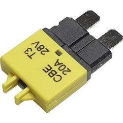 Hansor Circuit Breaker Standard, type 3, Manual Reset, 20A CBE3 Series 20A automatická plochá pojistka 20 A žlutá 1 ks