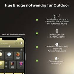 Philips Hue venkovní LED reflektor 871951438276300 Hue White Welcome Flutlicht schwarz 2300lm pevně vestavěné LED 20.5 W teplá bílá