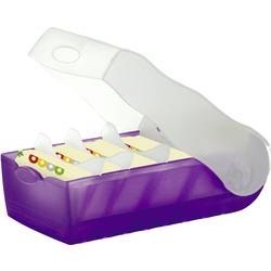 HAN CROCO 998-673 kartotéční box průsvitná, fialová max. počet karet: 500 karet DIN A8 na šířku vč. 100 linkovaných karet
