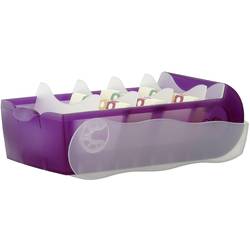 HAN CROCO 998-673 kartotéční box průsvitná, fialová max. počet karet: 500 karet DIN A8 na šířku vč. 100 linkovaných karet