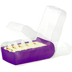 HAN CROCO 998-673 kartotéční box průsvitná, fialová max. počet karet: 500 karet DIN A8 na šířku vč. 100 linkovaných karet