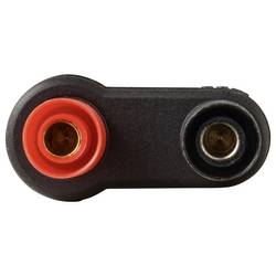 VOLTCRAFT MSC-110 adaptérový konektor, BNC zástrčka - zásuvka 4 mm, rovná, izolovaná, černá