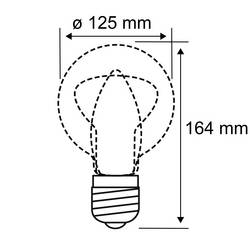 Paulmann 29237 LED E27 kulatý tvar 4 W jantar (Ø x v) 125 mm x 164 mm 1 ks