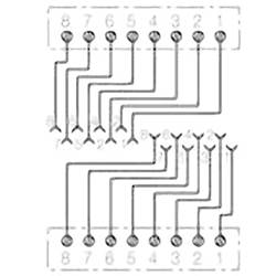 Rutenbeck 13010131 zásuvka telefonu na omítku čistě bílá
