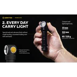 ArmyTek Wizard C2 WG Warm LED čelovka, napájeno akumulátorem, 1100 lm, 13 h, F09201W