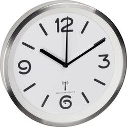 TFA Dostmann 60.3535.02 DCF nástěnné hodiny 25.3 cm x 42 mm, hliník (kartáčovaný)