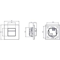 Theben 2069655 Detektor přítomnosti osob theMura P180 KNX UP WH