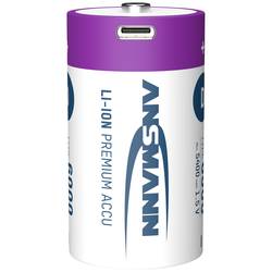 Ansmann LR20 USB-C akumulátor velké mono D Li-Ion 6000 mAh 1.5 V 2 ks