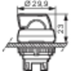 BACO 100993 L22KE03 tlačítko volby plastový přední prstenec, pochromované provedení černá 1 x 90 ° 1 ks