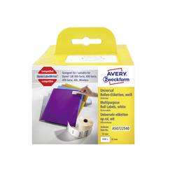 Avery-Zweckform etikety v roli kompatibilní náhradní DYMO 11354, S0722540 57 x 32 mm papír bílá 1000 ks přemístitelné univerzální etikety AS0722540