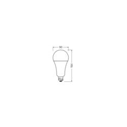 OSRAM HOMELIGHTING 4058075659667 LED Energetická třída (EEK2021) D (A - G) E27 klasická žárovka 24.9 W = 200 W teplá bílá (Ø x d) 95 mm x 179 mm 1 ks