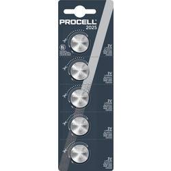 PROCELL knoflíkový článek CR 2025 3.0 V 5 ks 165 lithiová