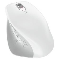 CHERRY MSW Stream Comfort optická myš, přenos bezdrátový, 6 tlačítko, 4000 dpi, bílá