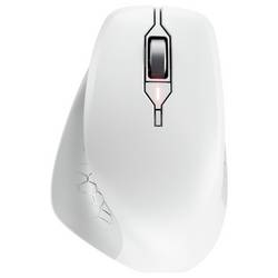 CHERRY MSW Stream Comfort optická myš, přenos bezdrátový, 6 tlačítko, 4000 dpi, bílá