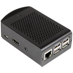 Joy-it rb-alucase+06 SBC skříň Vhodné pro (vývojové sady): Raspberry Pi® včetně upevňovacích jazýčků černá