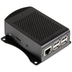 Joy-it rb-alucase+06 SBC skříň Vhodné pro (vývojové sady): Raspberry Pi® včetně upevňovacích jazýčků černá