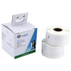 G&G etikety kompatibilní náhradní DYMO 99012, S0722400 36 x 89 mm papír thermodirekt bílá 520 ks trvalé Adresní nálepky BM-D-G-99012