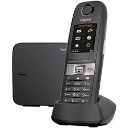 Gigaset E630 DECT, GAP bezdrátový analogový telefon outdoorový, kapesní svítilna, konektor na sluchátka černá