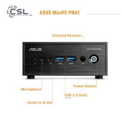 Asus mini PC (HTPC) Mini PC - ASUS PN42 N100 Intel® N N-Series 16 GB RAM 4000 GB SSD Intel UHD Graphics 91677