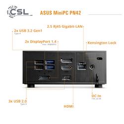 Asus mini PC (HTPC) Mini PC - ASUS PN42 N100 Intel® N N-Series 16 GB RAM 4000 GB SSD Intel UHD Graphics 91677