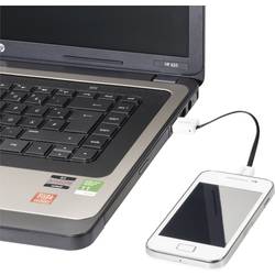 Akasa USB kabel USB 2.0 USB-A zástrčka, USB Micro-B zástrčka 0.15 m černá flexibilní provedení, pozlacené kontakty, UL certifikace AK-CBUB16-15BK