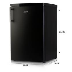 DOMO DO91124 chladnička Energetická třída (EEK2021): D (A - G) 108 l stojící spotřebič černá (matná)