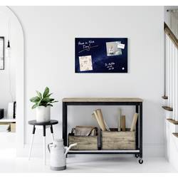 Sigel magnetický skleněný stůl Artverum Galaxy (š x v) 60 cm x 40 cm modrá GL283