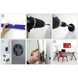 Sigel magnetický skleněný stůl Artverum Galaxy (š x v) 60 cm x 40 cm modrá GL283