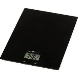 Clatronic KW 3820 Glas schwarz kuchyňská váha digitální digitální Max. váživost=5000 g černá 210 x 180 x 20
