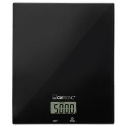 Clatronic KW 3820 Glas schwarz kuchyňská váha digitální digitální Max. váživost=5000 g černá 210 x 180 x 20