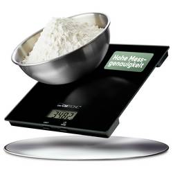 Clatronic KW 3820 Glas schwarz kuchyňská váha digitální digitální Max. váživost=5000 g černá 210 x 180 x 20